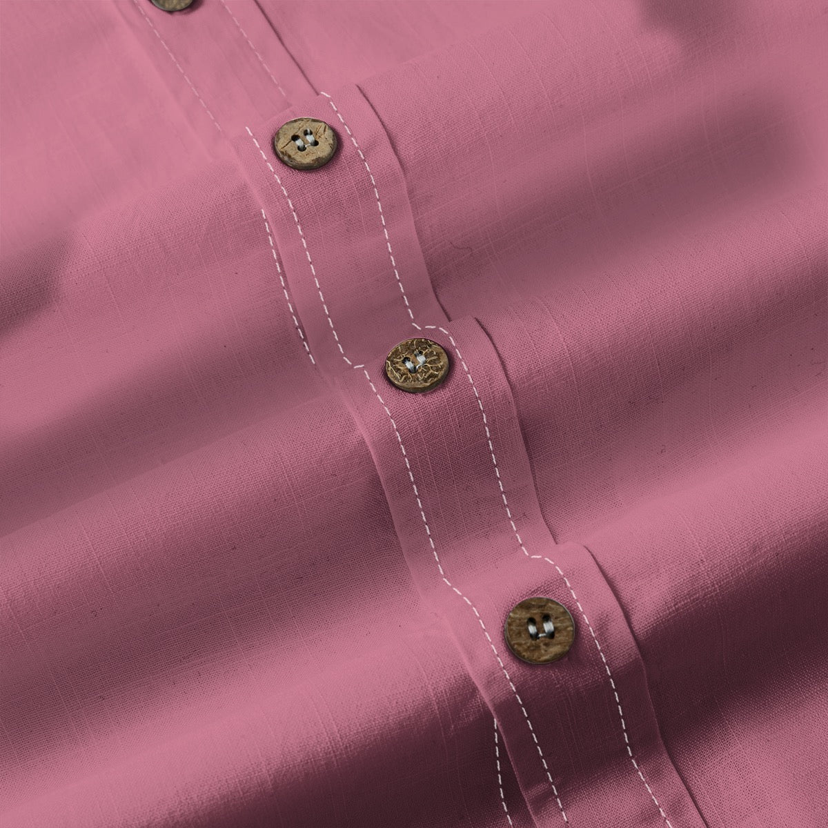 Coral Charm -- Men's 100% Cotton LS Shirt
