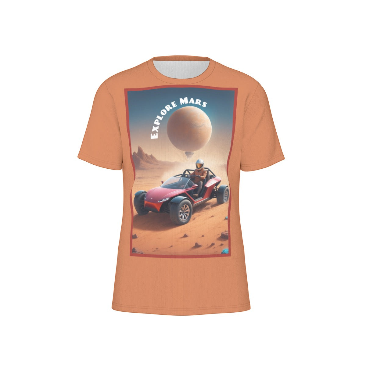 Explore Mars -- Men's O-Neck T-Shirt | 190GSM Cotton