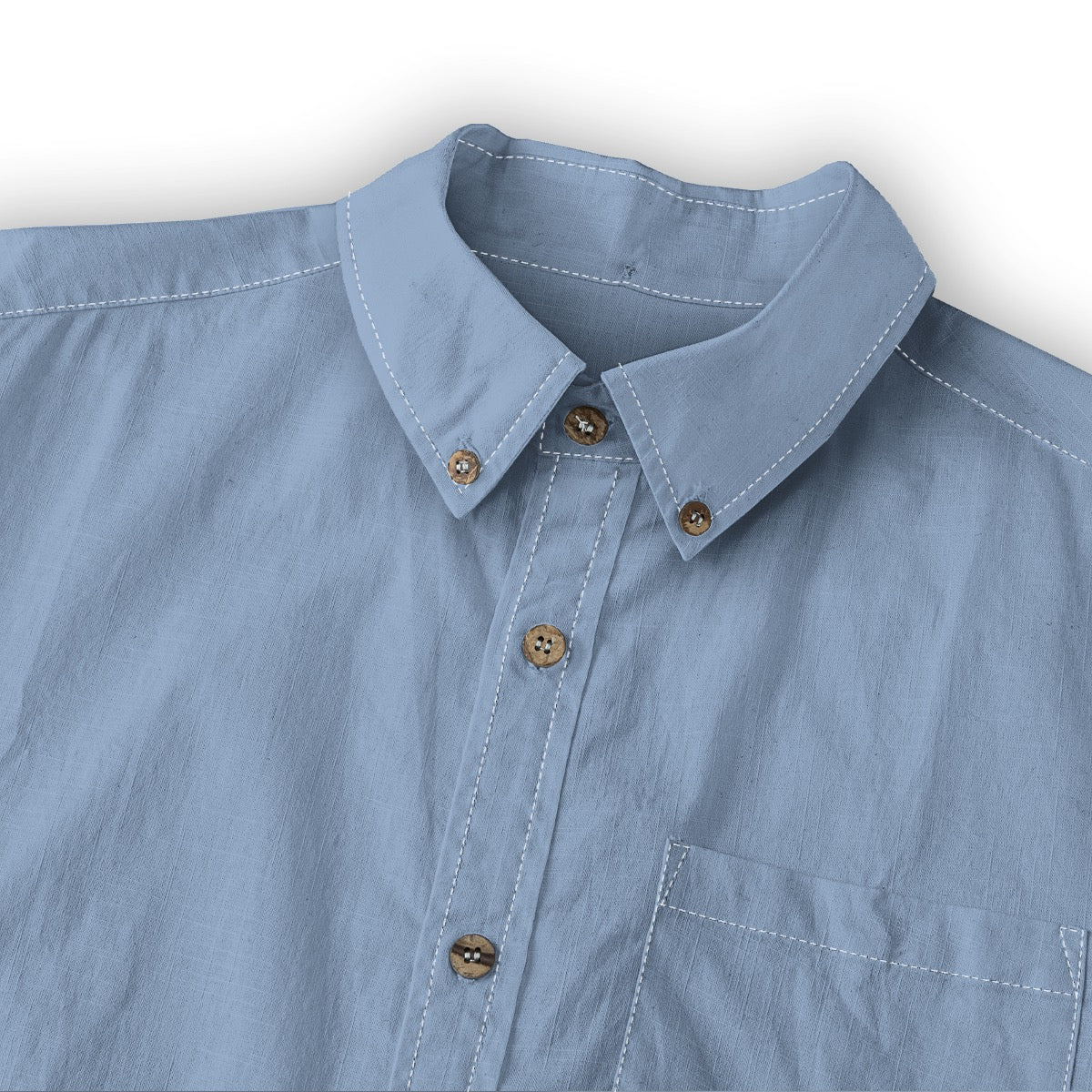Denim Faded -- Men's 100% Cotton LS Shirt