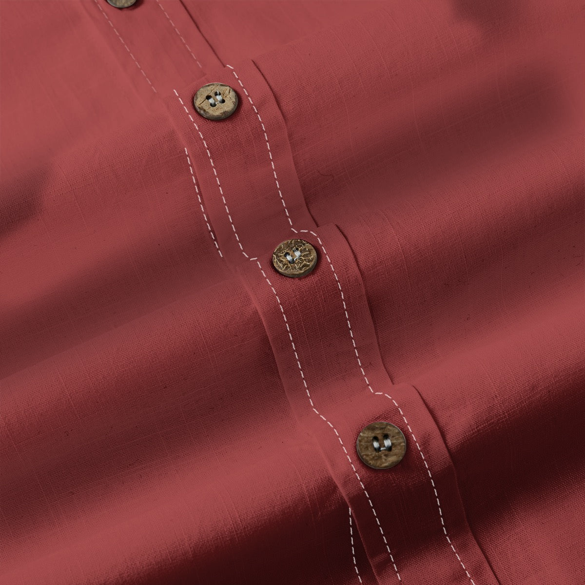 Garnet -- Men's100% Cotton LS Shirt