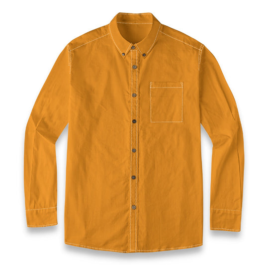 Tangerine -- Men's 100% Cotton LS Shirt
