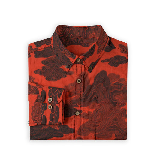 Ring of Fire -- Men's 100% Cotton LS Shirt