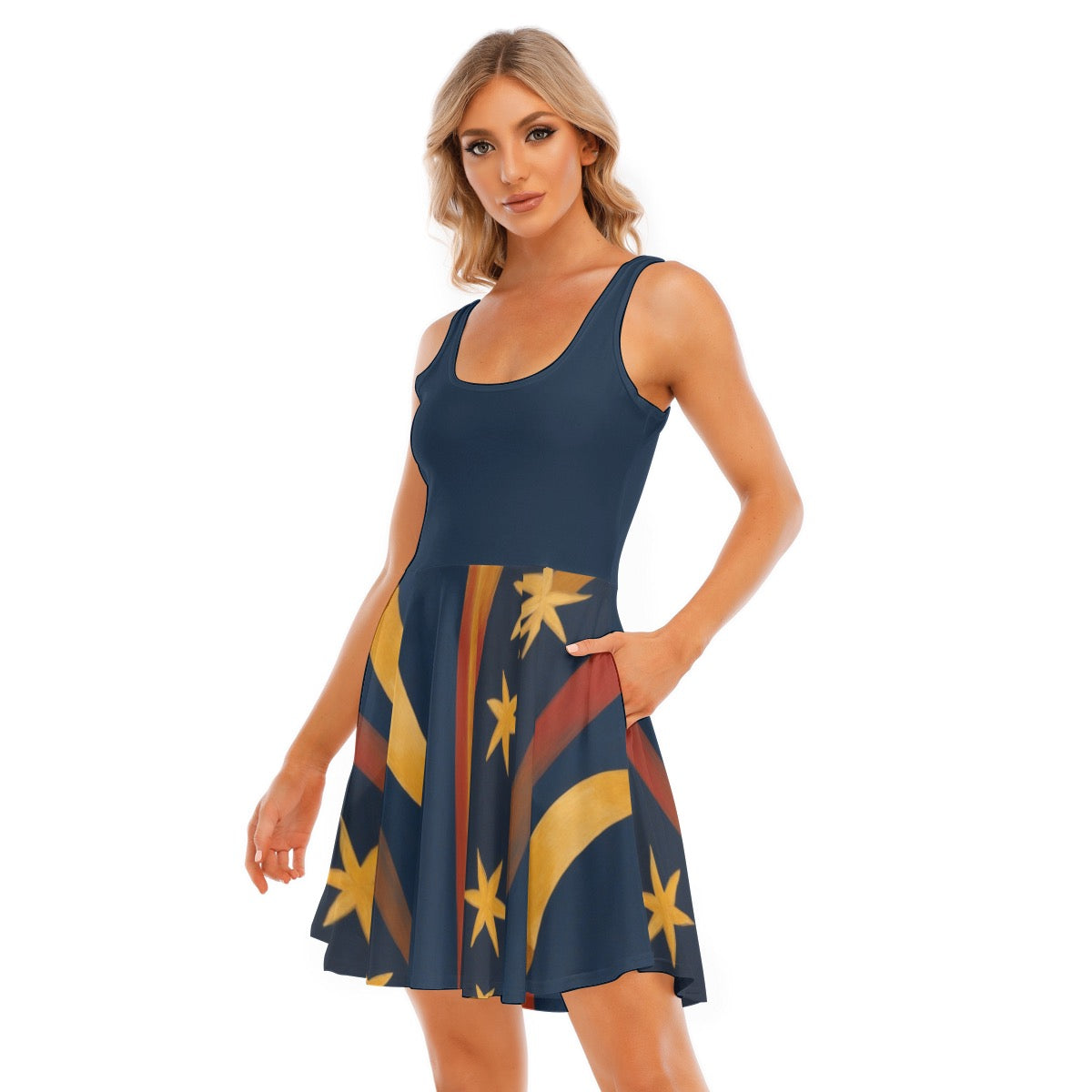 Stars & Ribbon -- Women's Tank Vest Dress