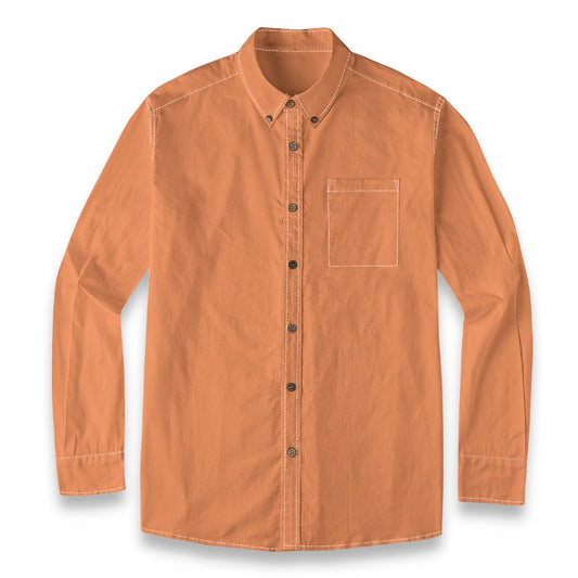 Mandarin — Men's 100% Cotton LS Shirt