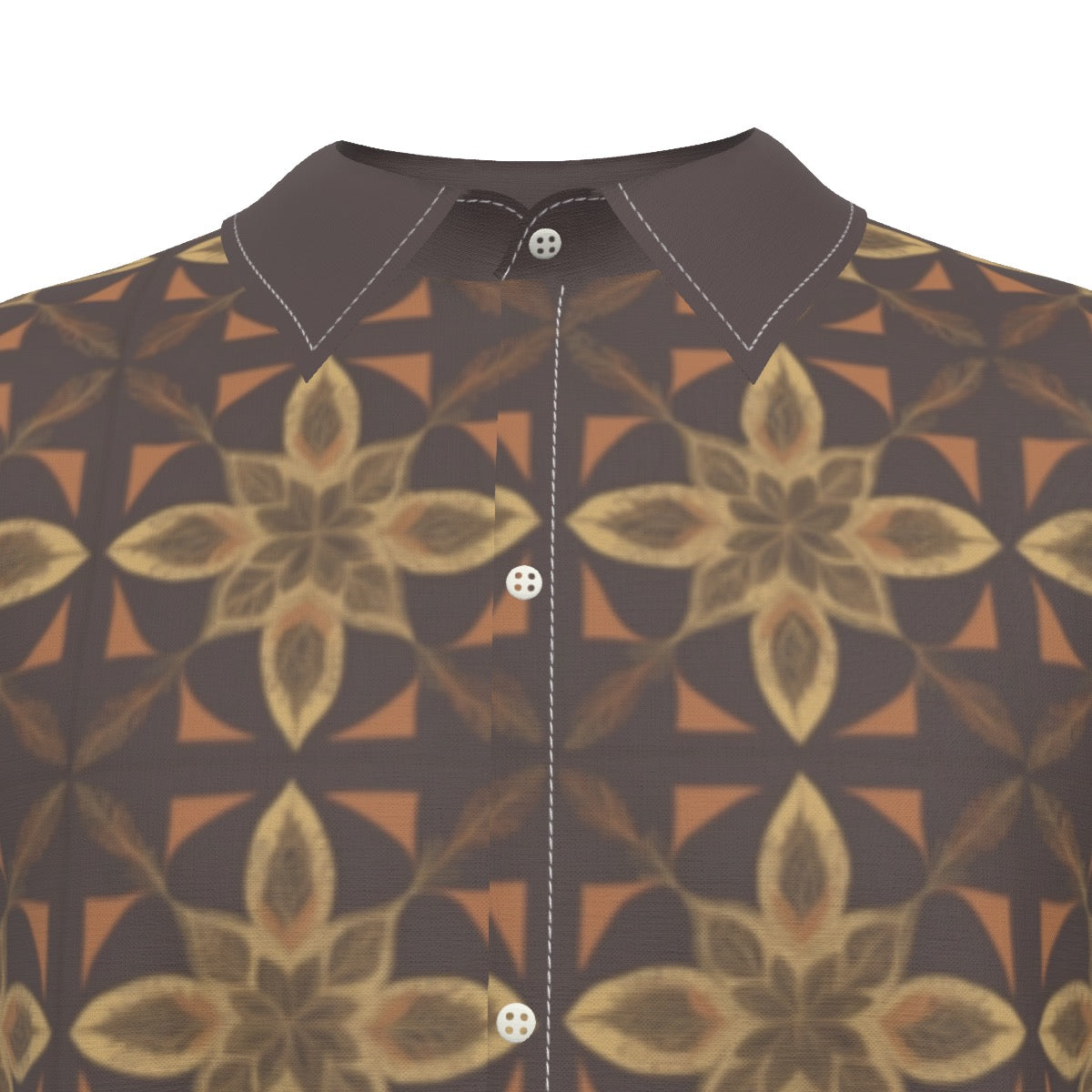 Nuts -- Men's Imitation Silk Short-Sleeved Shirt