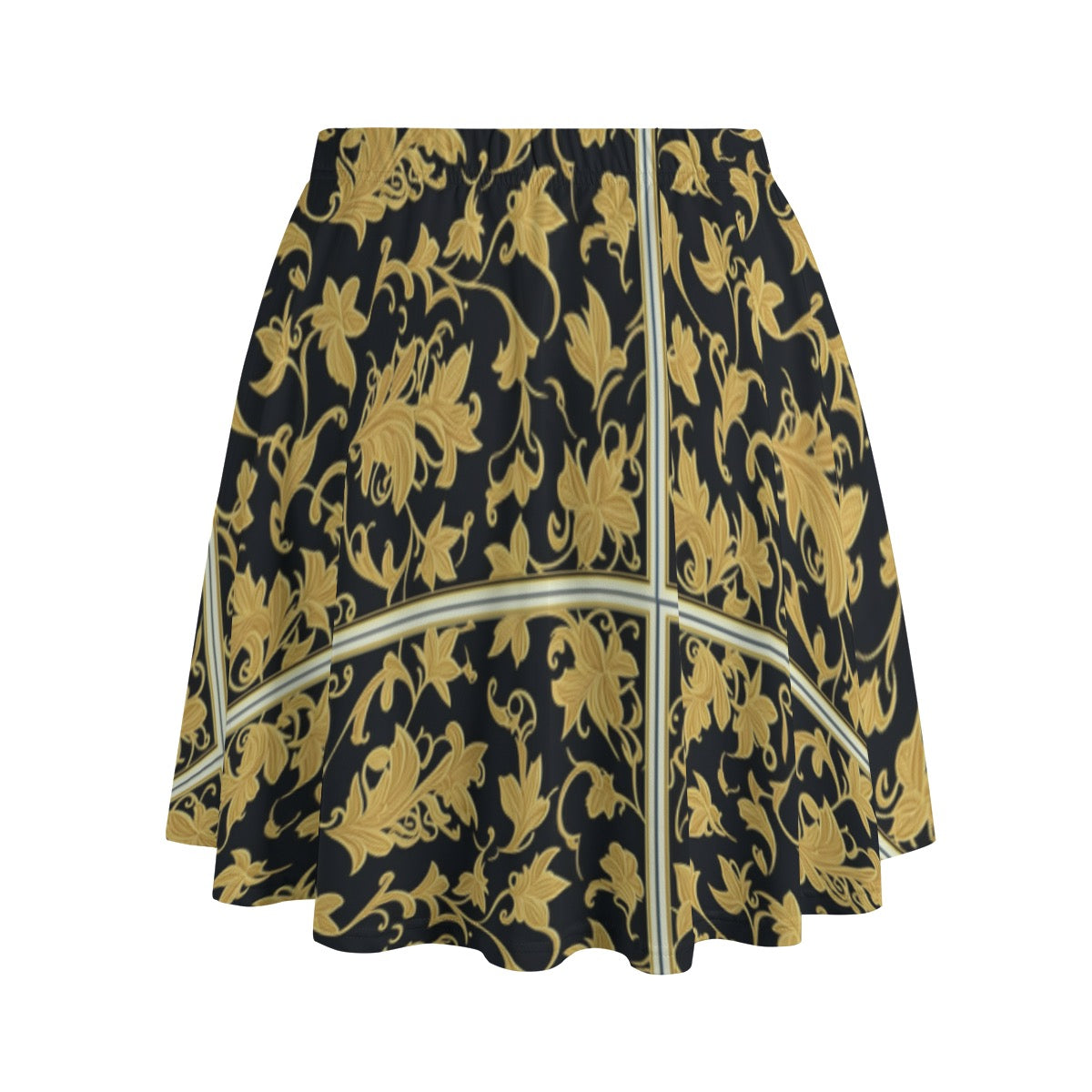 Gold Embroidery -- Women's Bazyrey Skirt w/2 pockets
