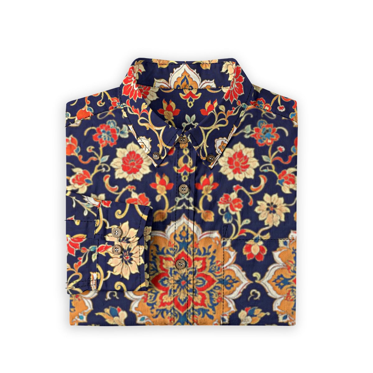 Bruge -- Men's 100% Cotton LS Shirt