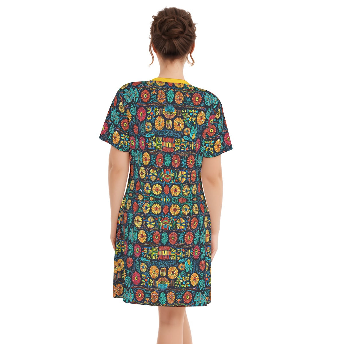 Freixo -- Women's V Neck Dress 100% Cotton