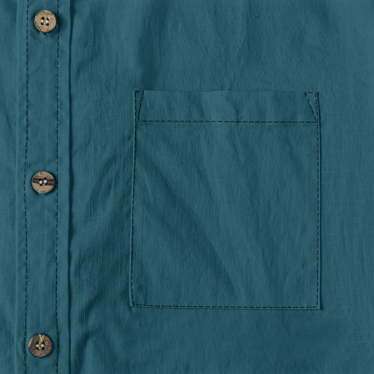 Phthelo Green -- Men's 100% Cotton LS Shirt