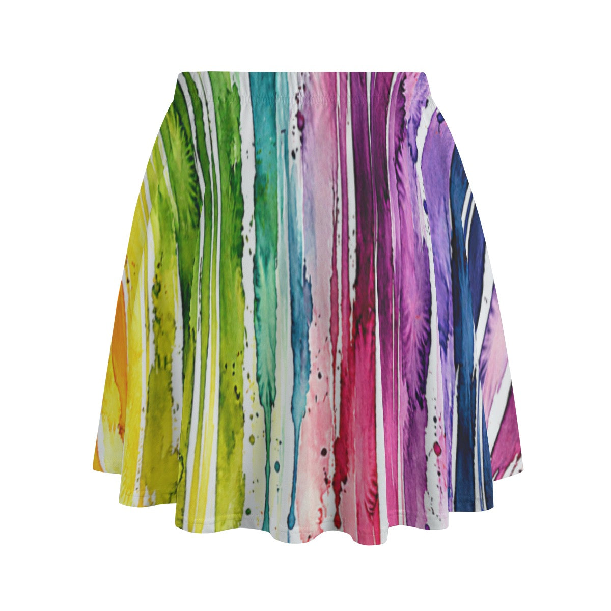 Watercolor -- Women's Bazyrey Skirt w/2 pockets