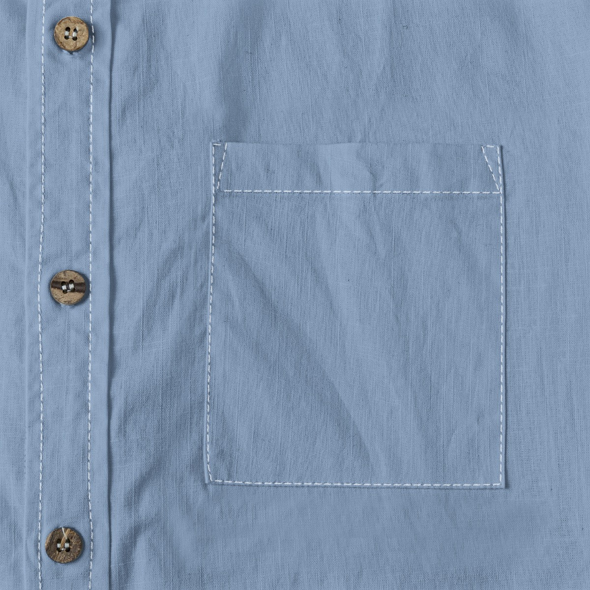 Denim Faded -- Men's 100% Cotton LS Shirt