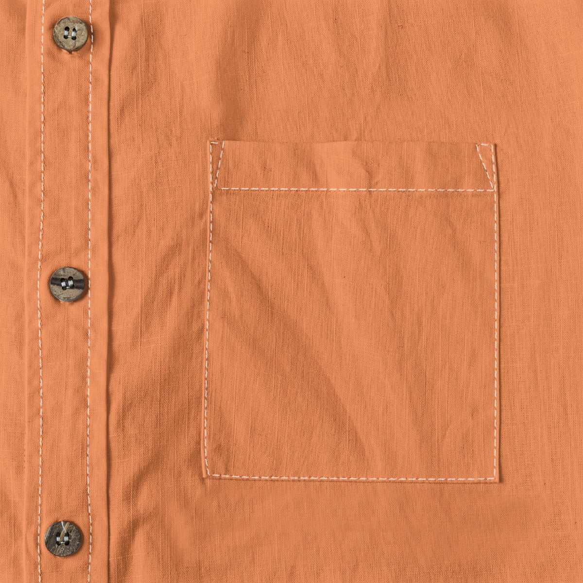 Mandarin — Men's 100% Cotton LS Shirt