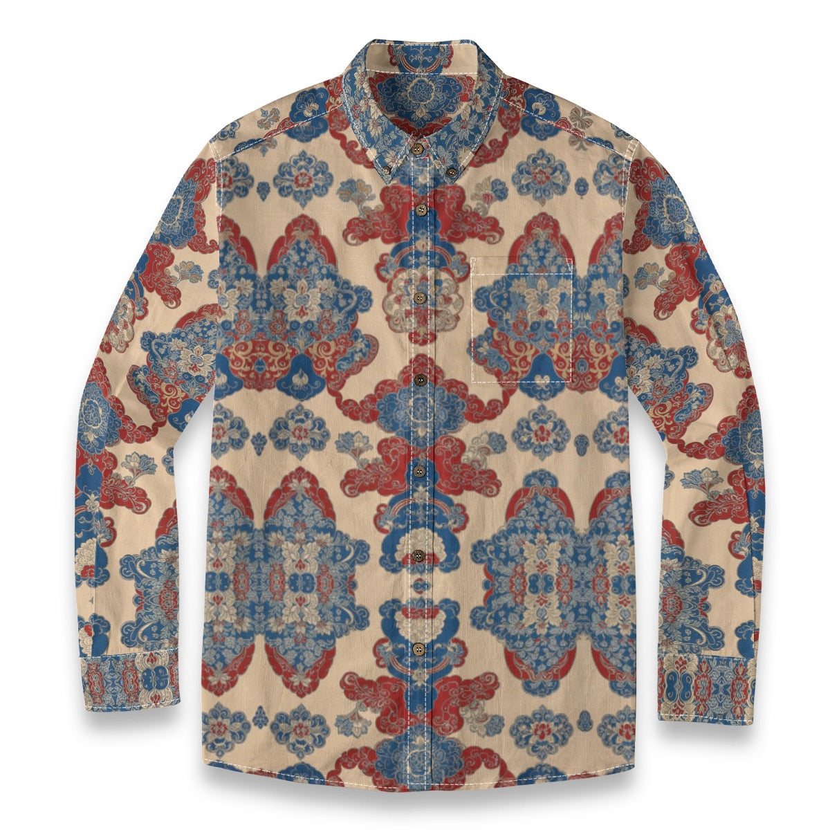 Jiang -- Men's 100% Cotton LS Shirt