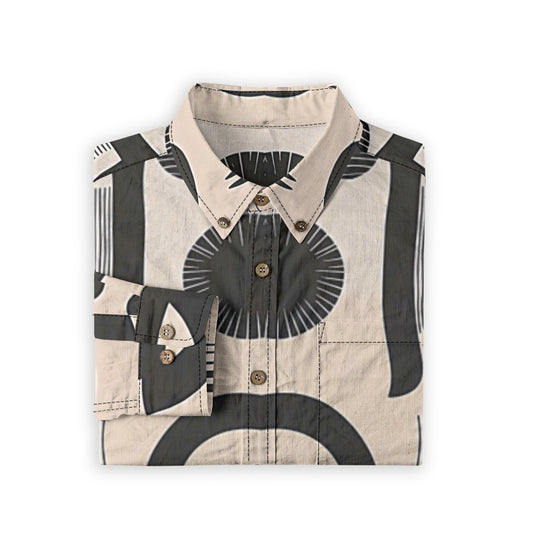 Suk -- Men's 100% Cotton LS Shirt