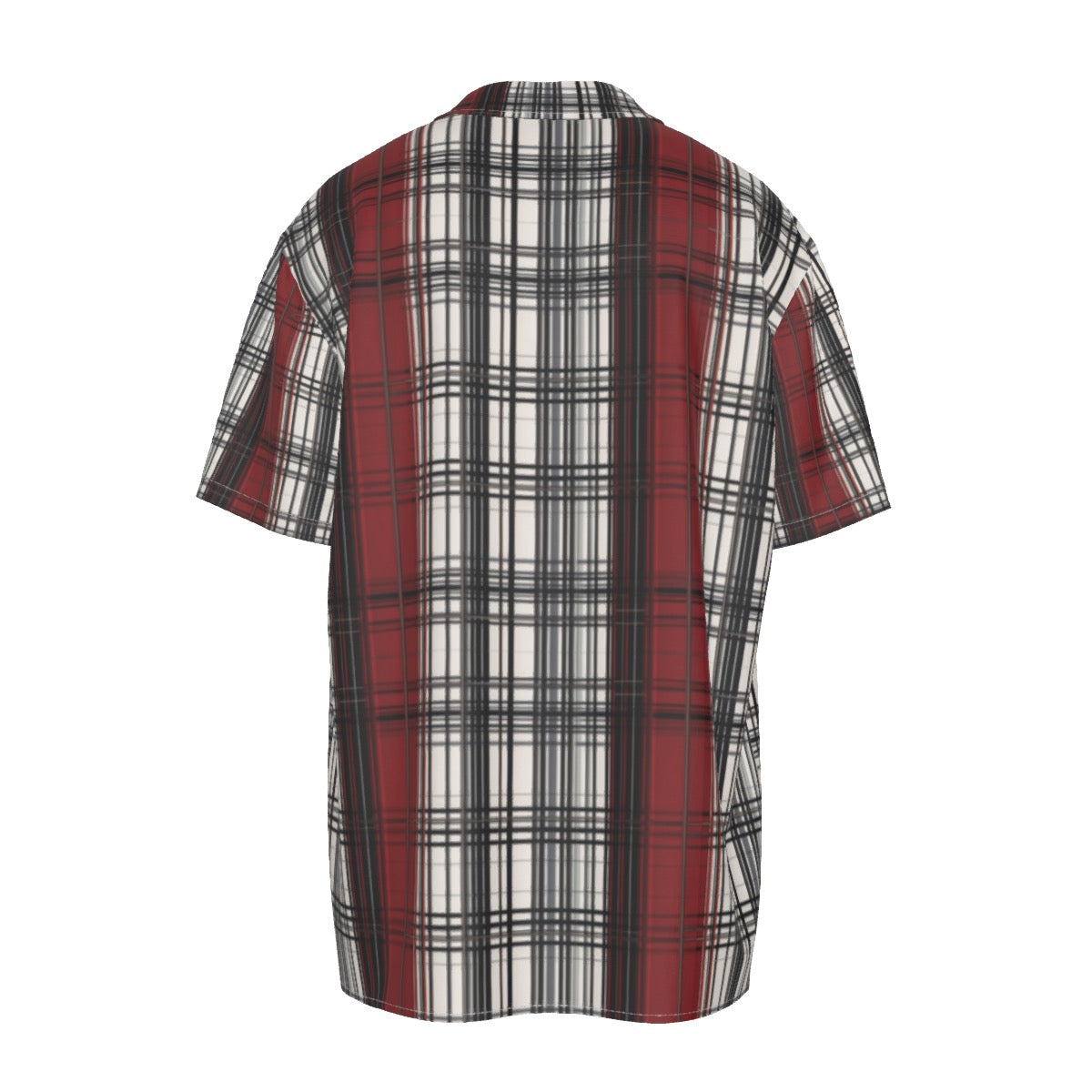 Skara tartan -- Men's Imitation Silk Short-Sleeved Shirt