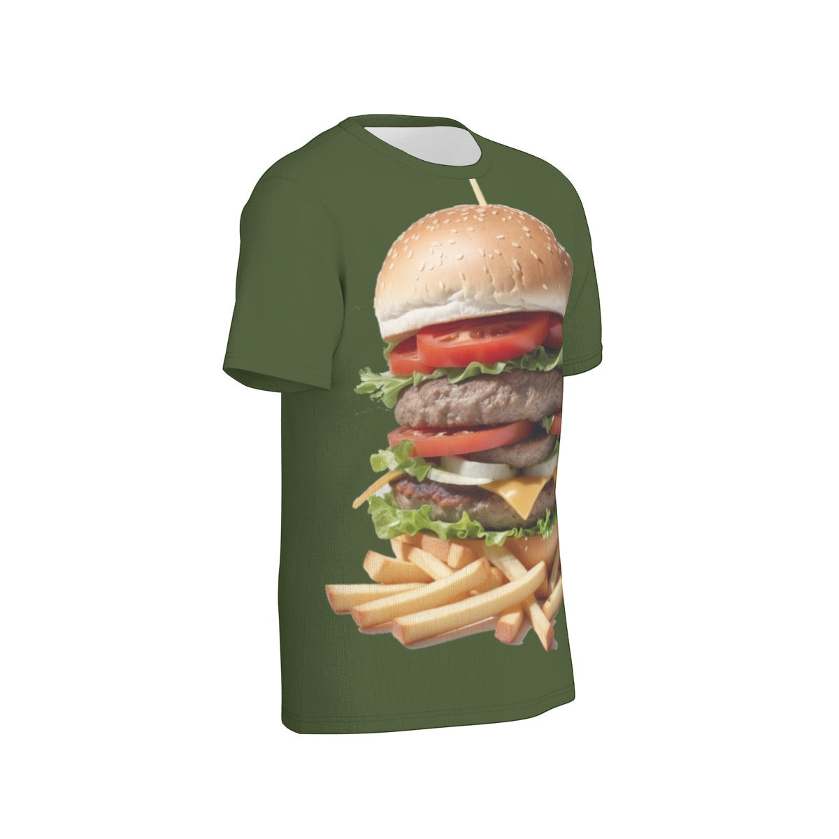 Burger -- Men's O-Neck T-Shirt | 190GSM Cotton