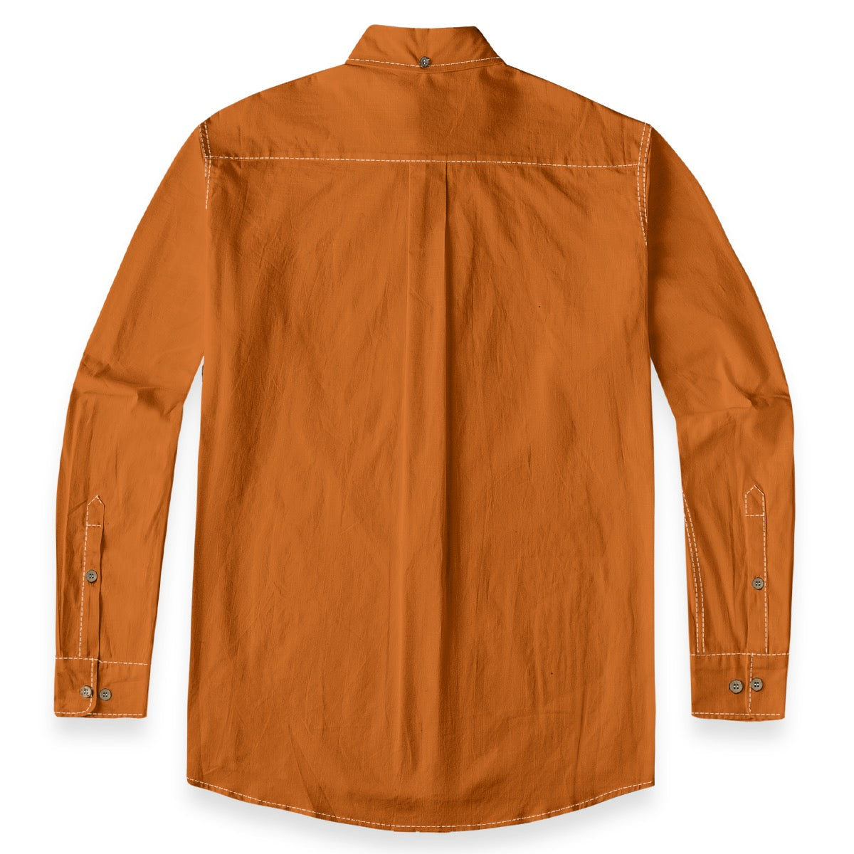 Burnt Orange -- Men's 100% Cotton LS Shirt