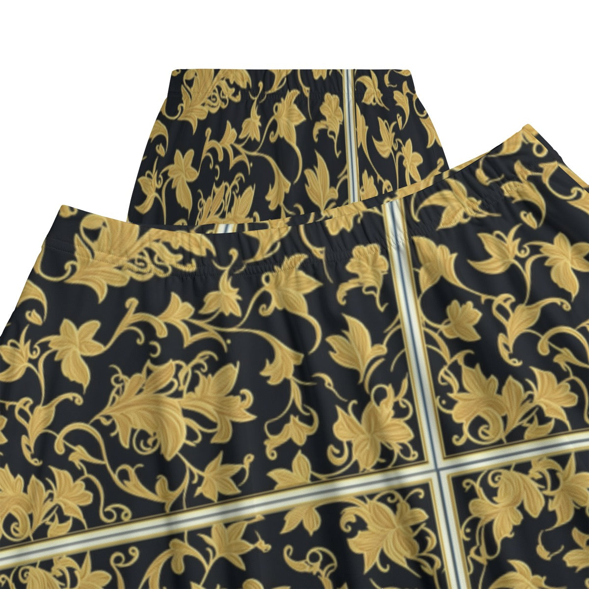 Gold Embroidery -- Women's Bazyrey Skirt w/2 pockets