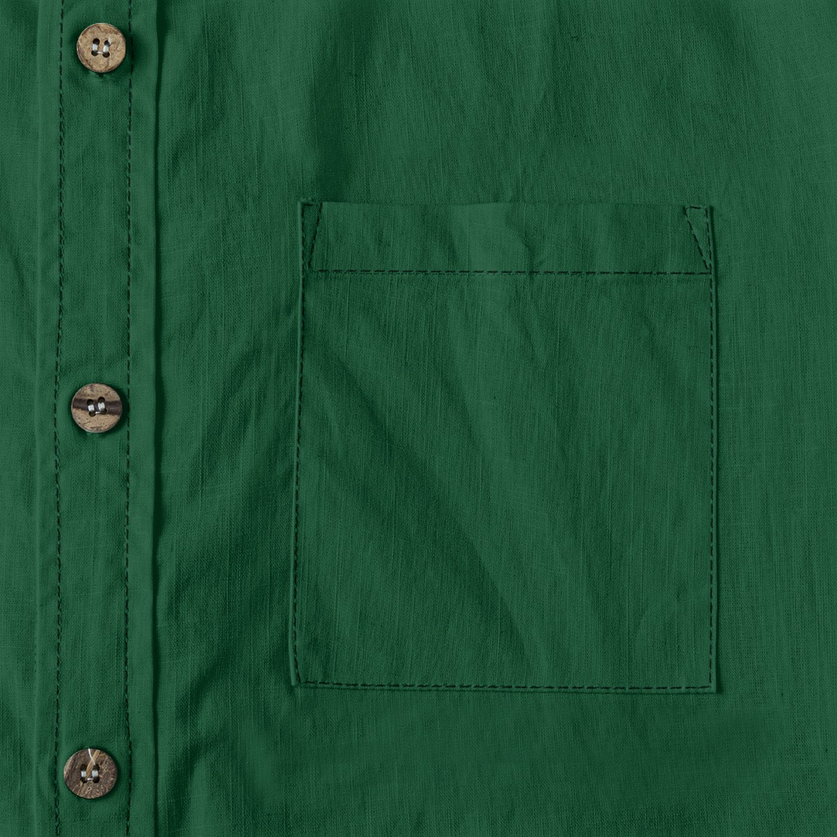 Forest Green (Deep) -- Men's 100% Cotton LS Shirt