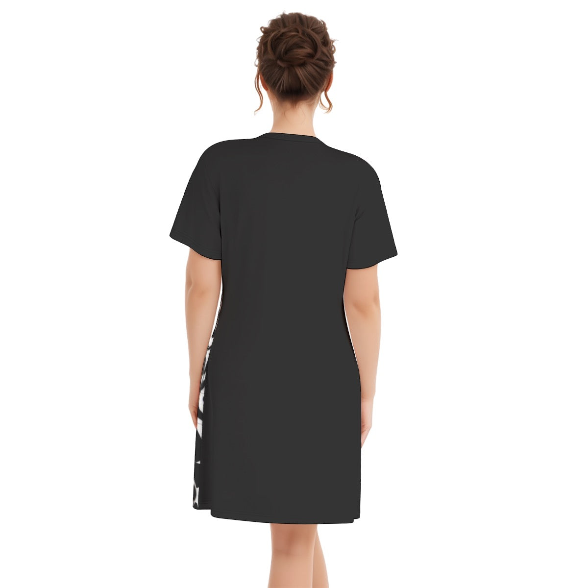 B&W2 -- Women's V Neck Dress 100% Cotton