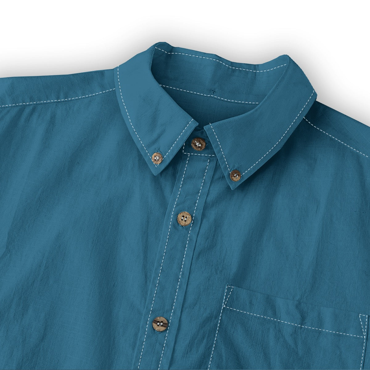 Petrol Blue -- Men's 100% Cotton LS Shirt