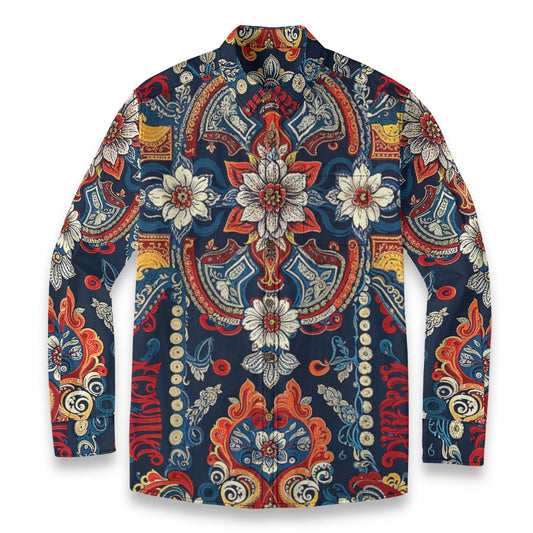 Duque -- Men's 100% Cotton LS Shirt