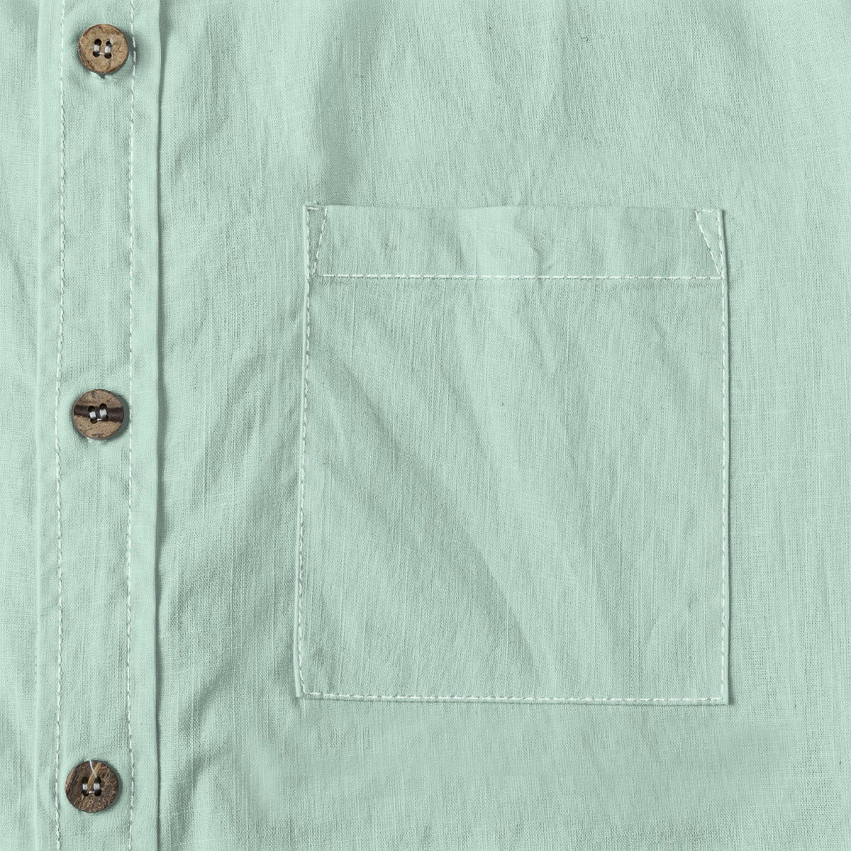 Pale Mint -- Men's 100% Cotton LS Shirt