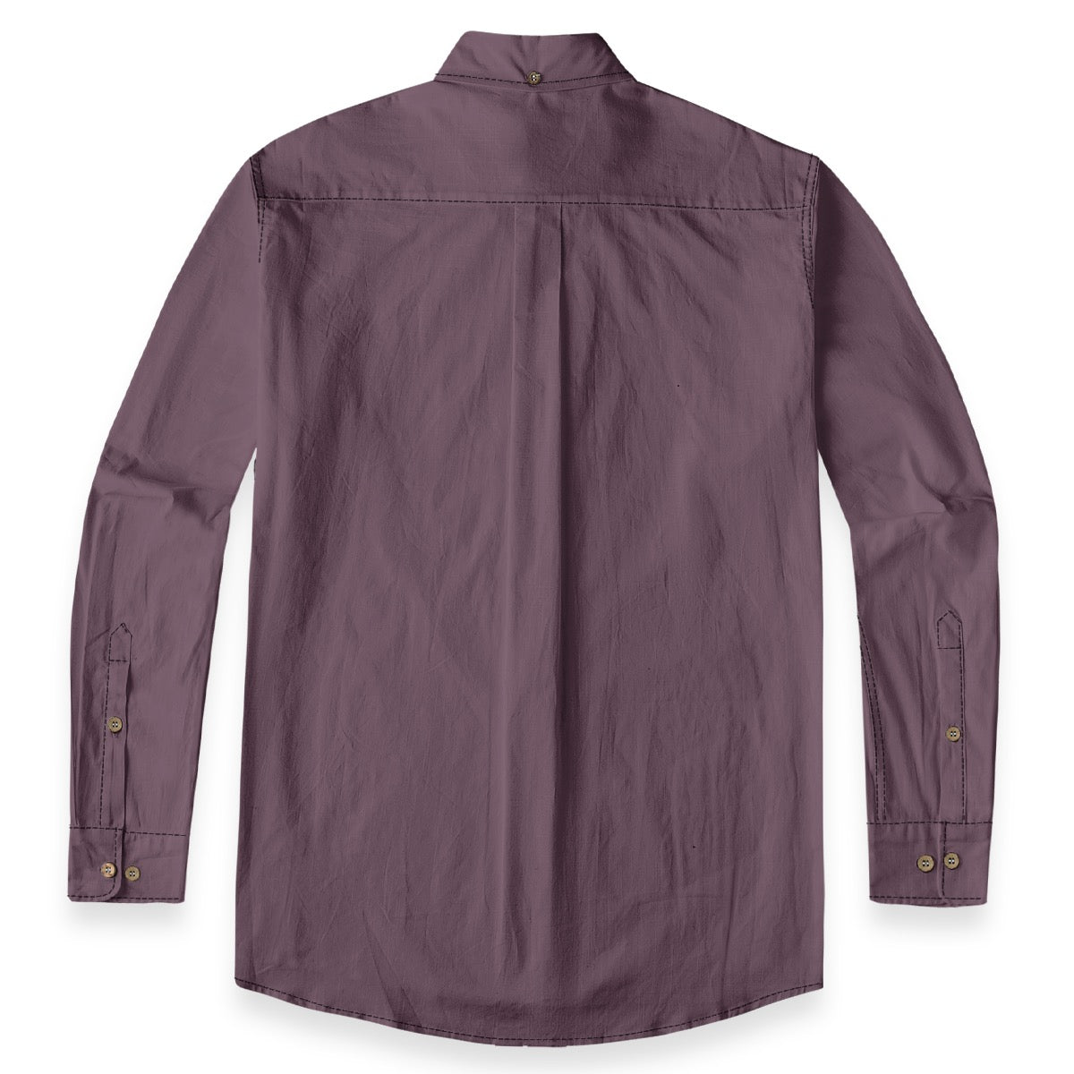 Eggplant -- Men's 100% Cotton LS Shirt