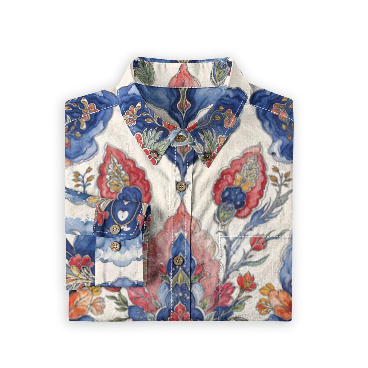 Lourdes -- Men's 100% Cotton LS Shirt