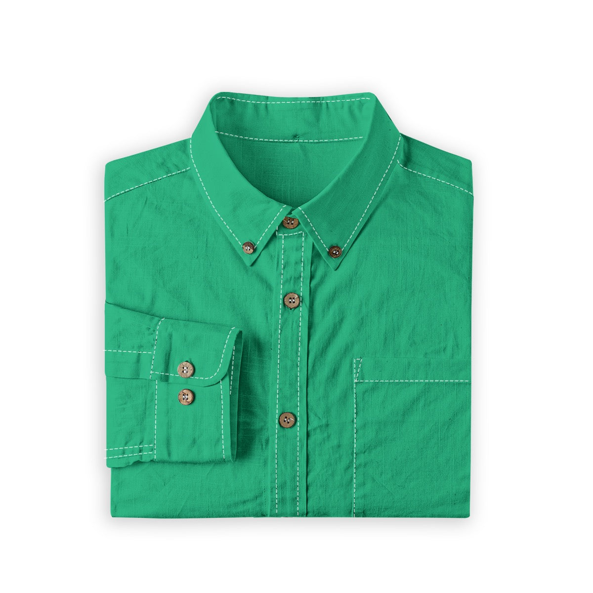 Jade -- Men's 100% Cotton LS Shirt