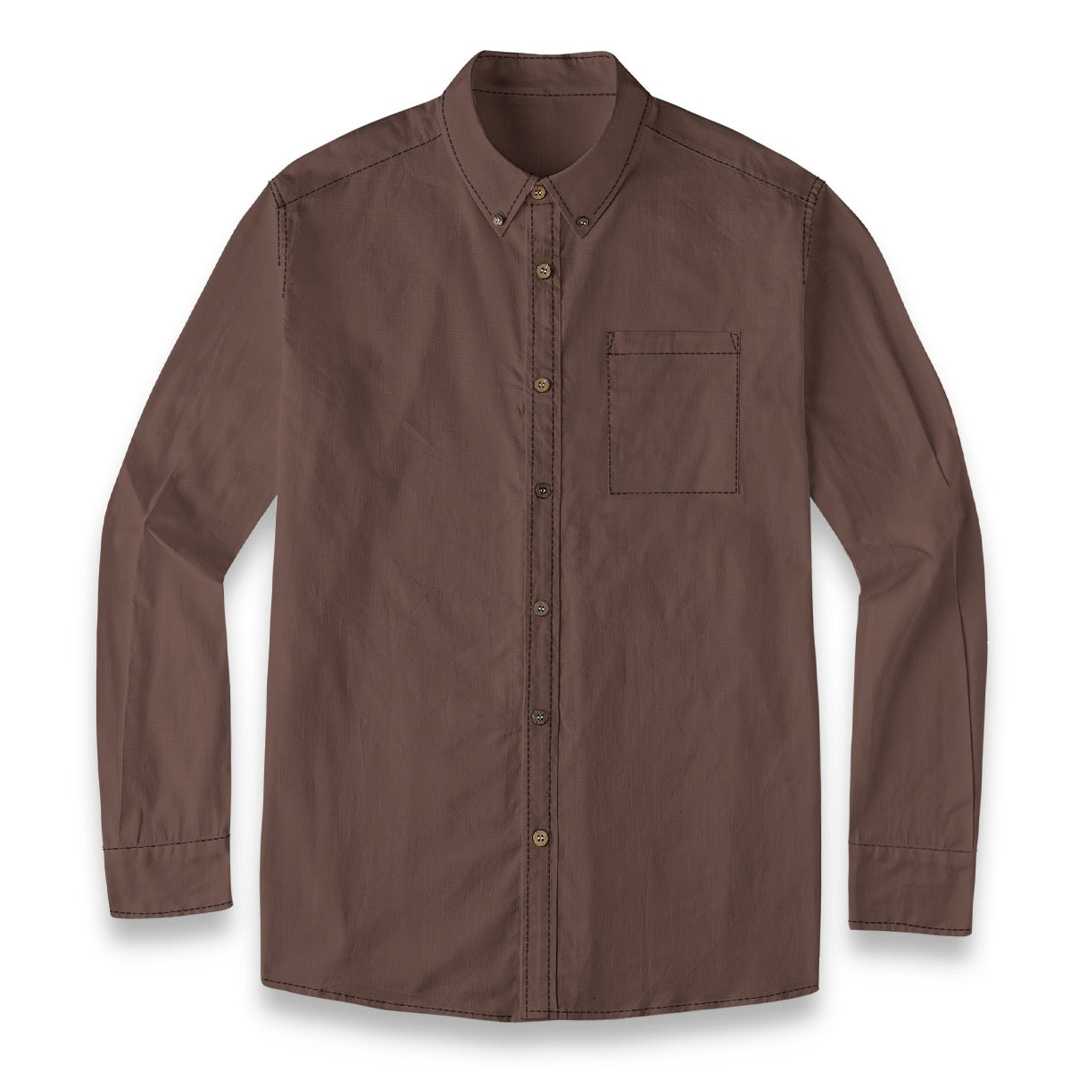 Oak (Dark) -- Men's 100% Cotton LS Shirt