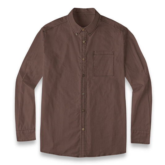 Oak (Dark) -- Men's 100% Cotton LS Shirt
