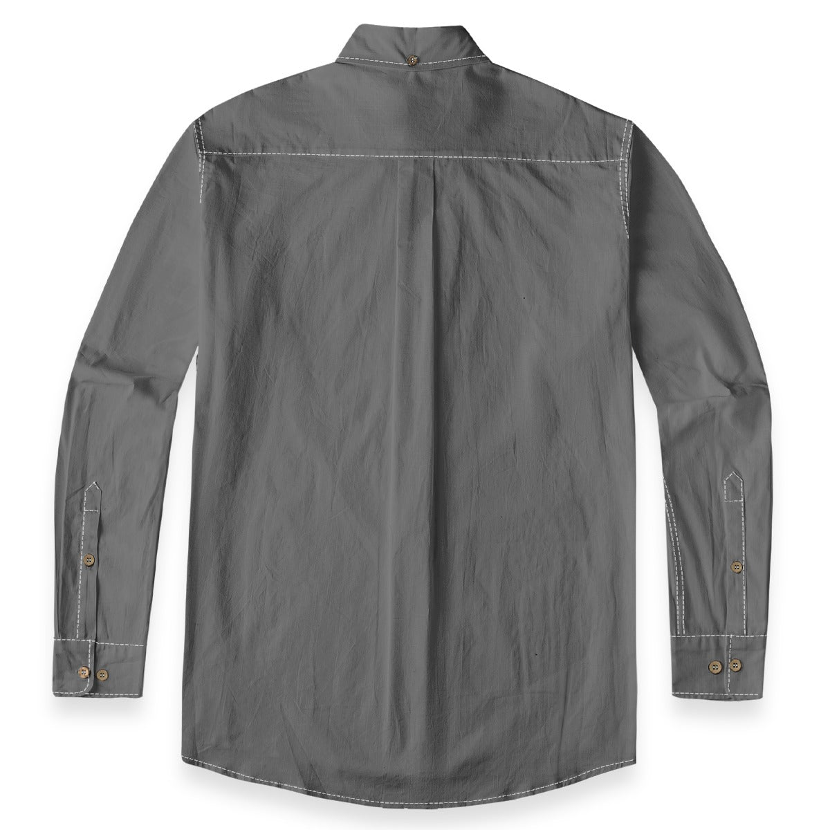 Davy's Gray -- Men's 100% Cotton LS Shirt