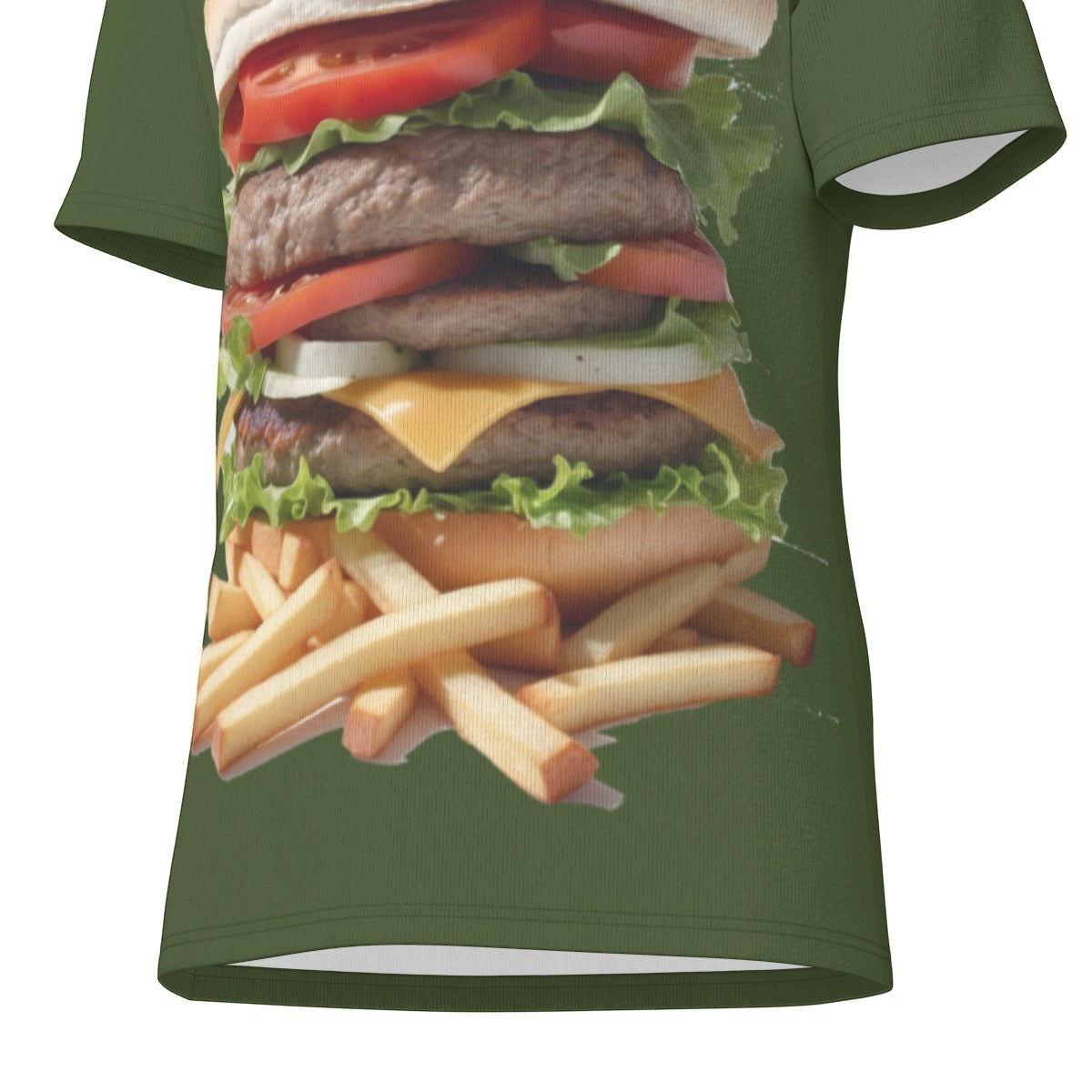 Burger -- Men's O-Neck T-Shirt | 190GSM Cotton