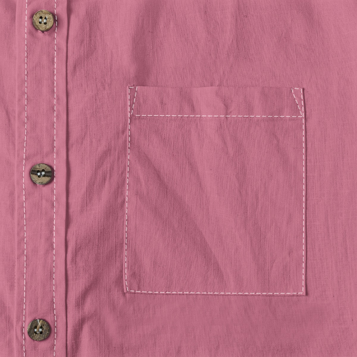 Coral Charm -- Men's 100% Cotton LS Shirt