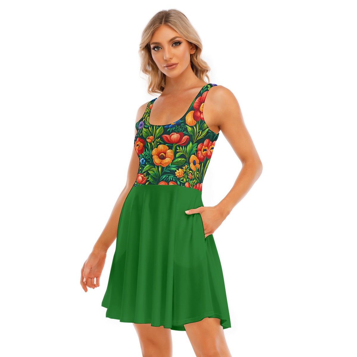 Wild Flower -- Women's Tank Vest Dress