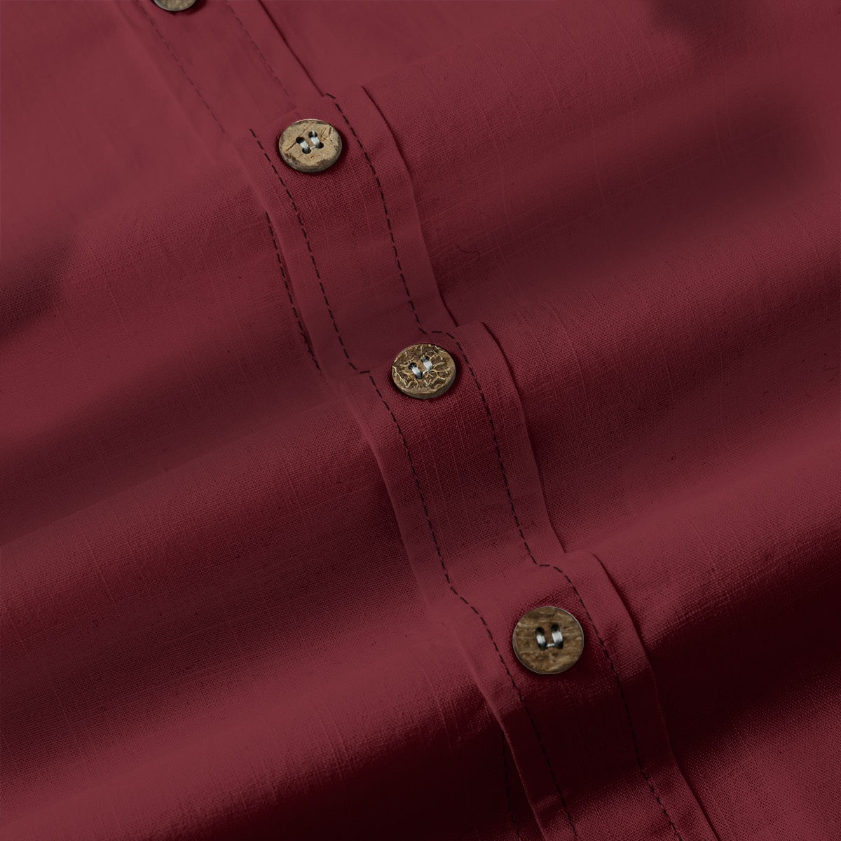 Red (Deep) -- Men's 100% Cotton LS Shirt