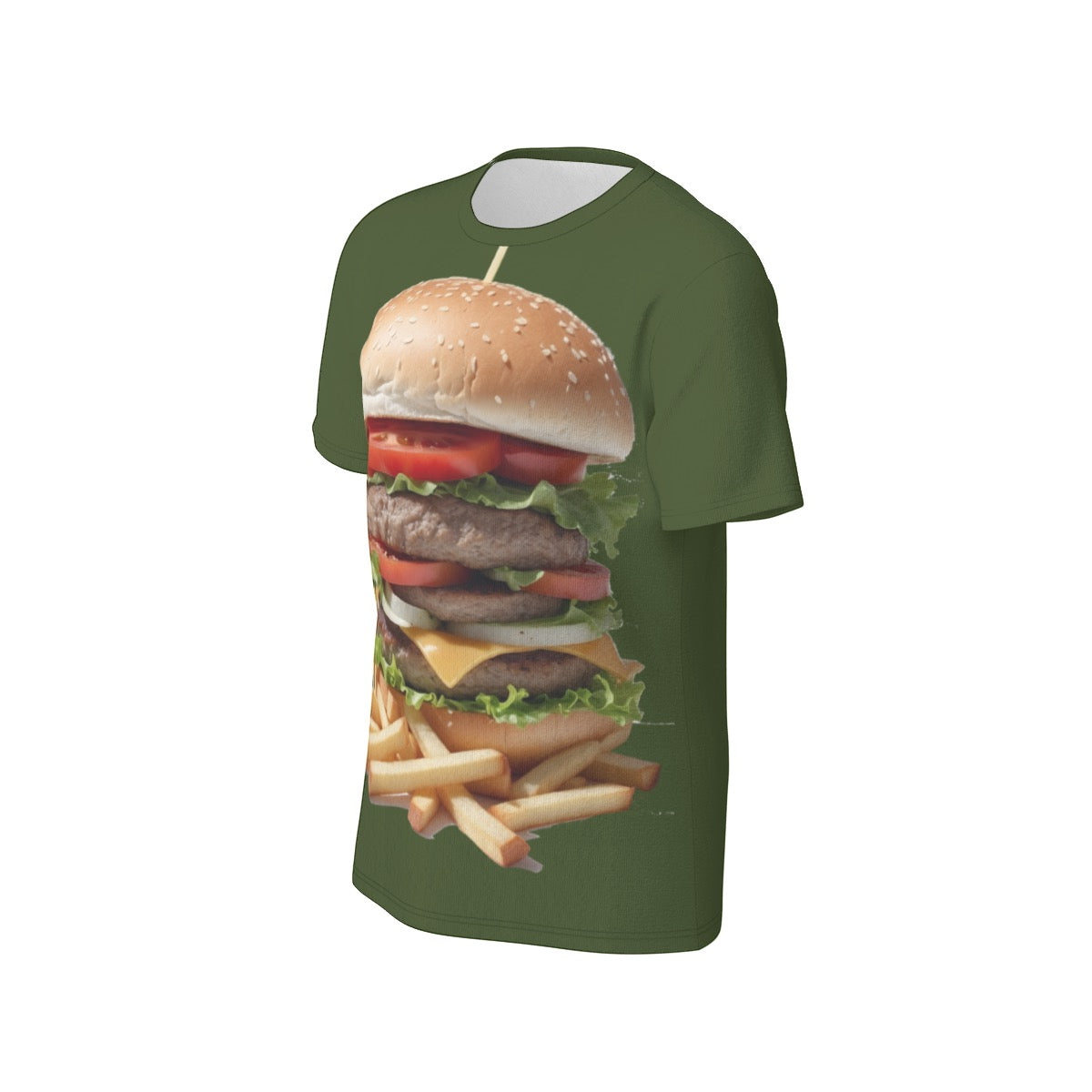 Burger -- Men's O-Neck T-Shirt | 190GSM Cotton