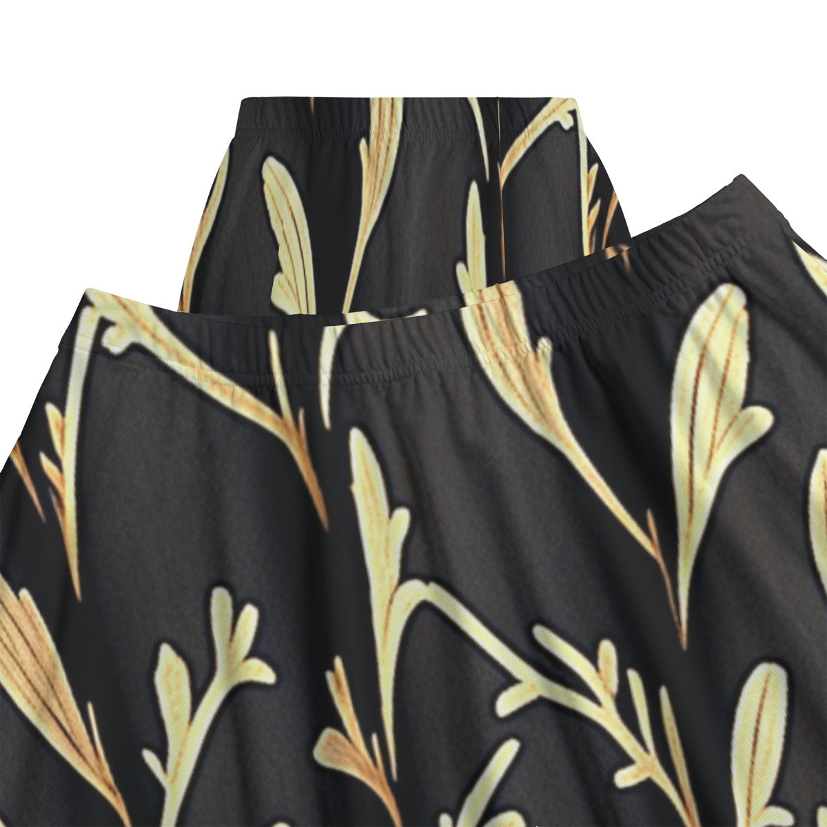 Blackout w/Gold -- Women's Bazyrey Skirt w2 pockets
