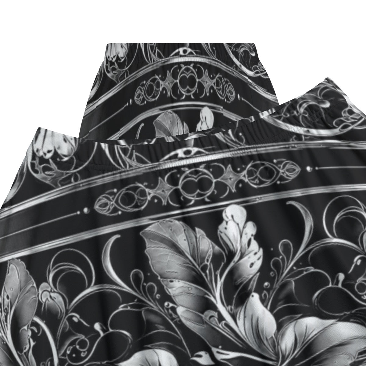 Motif Floral -- Women's Bazyrey Skirt w/2 pockets