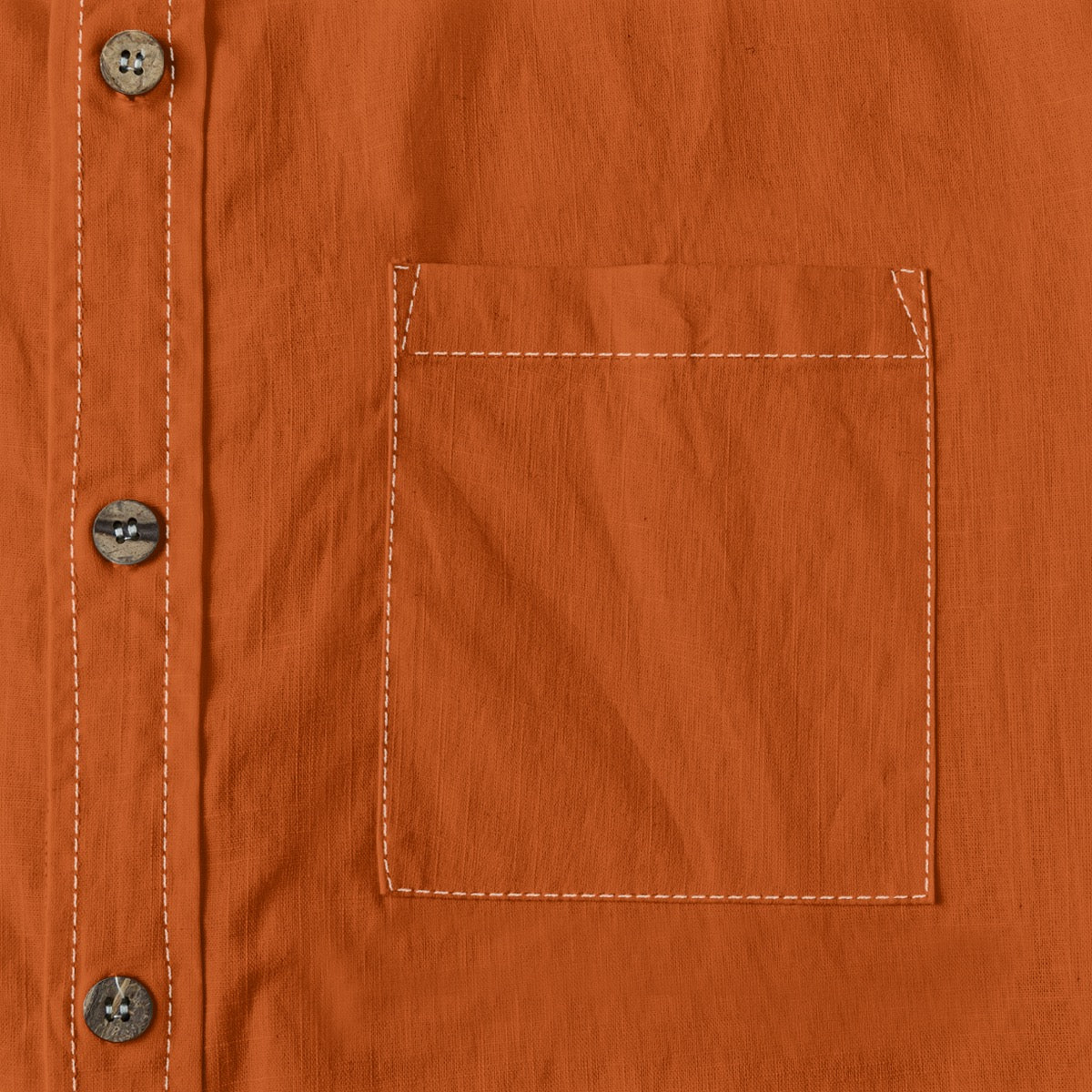 Mahogany -- Men's 100% Cotton LS Shirt