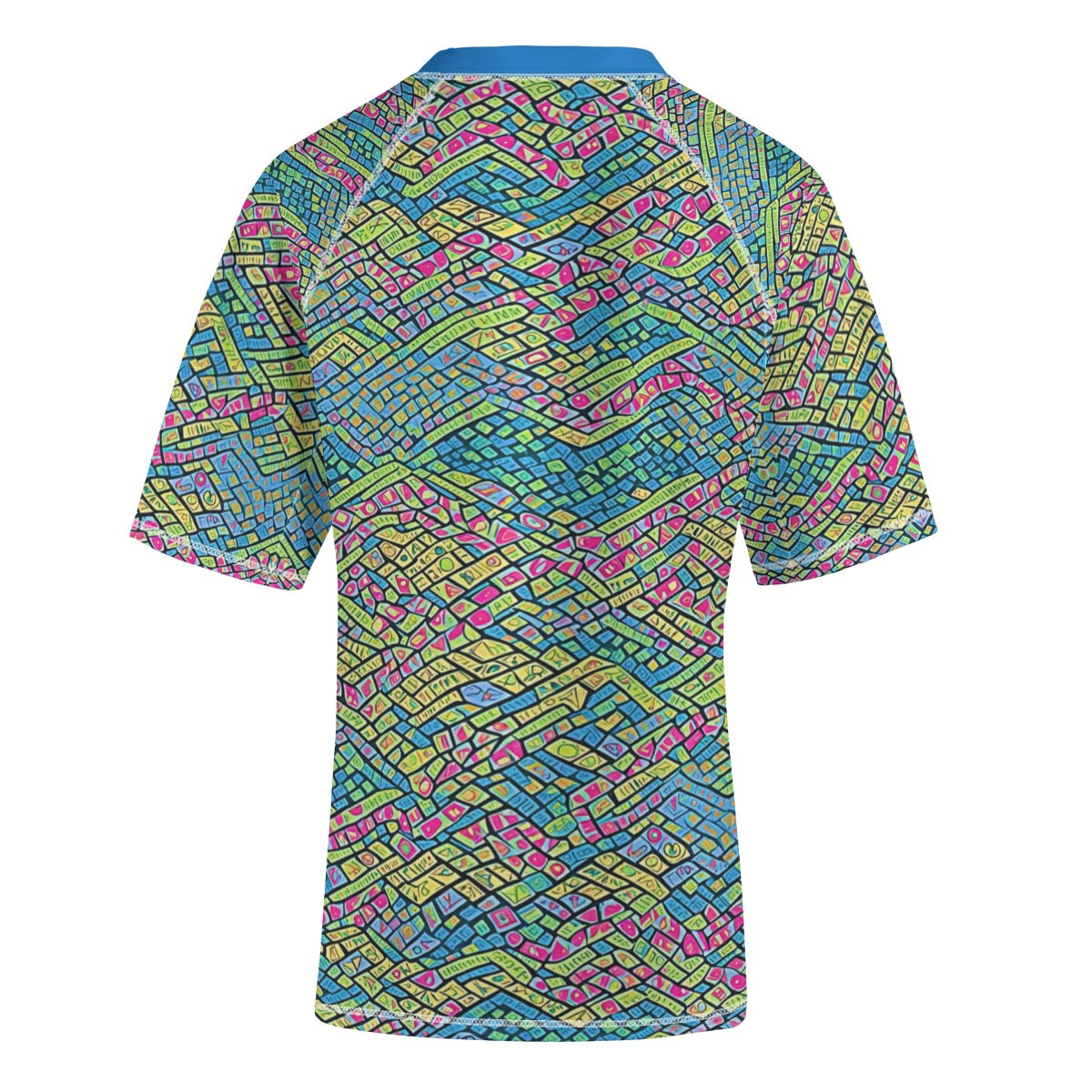 Mosaic Gate -- Unisex Yoga Sports Short Sleeve T-Shirt