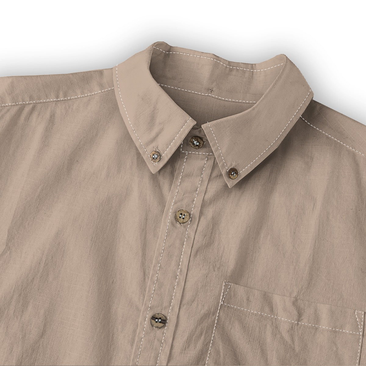 Mushroom -- Men's 100% Cotton LS Shirt