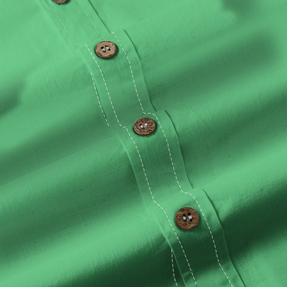 Emerald Green -- Men's 100% Cotton LS Shirt
