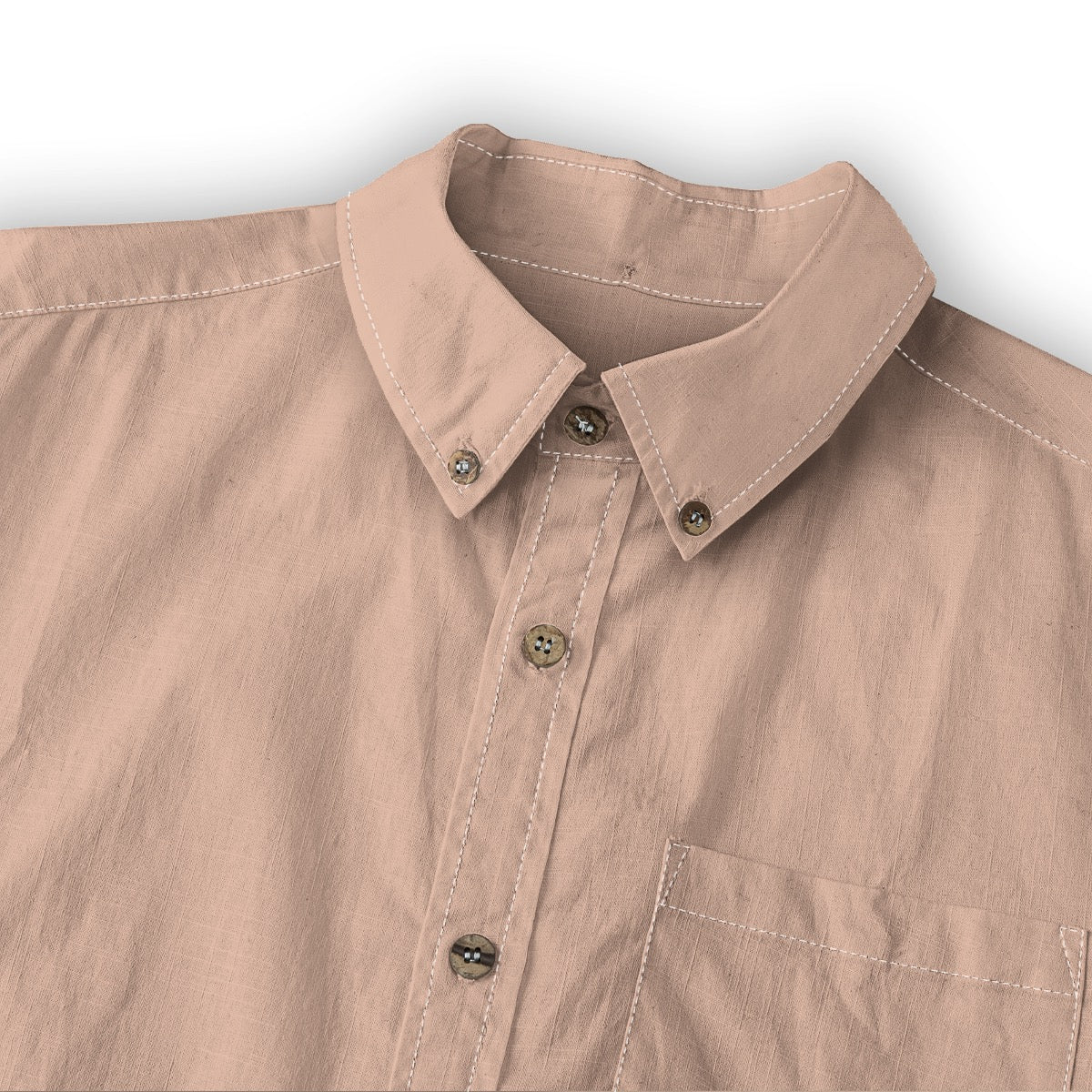 Dusty Rose -- Men's 100% Cotton LS Shirt