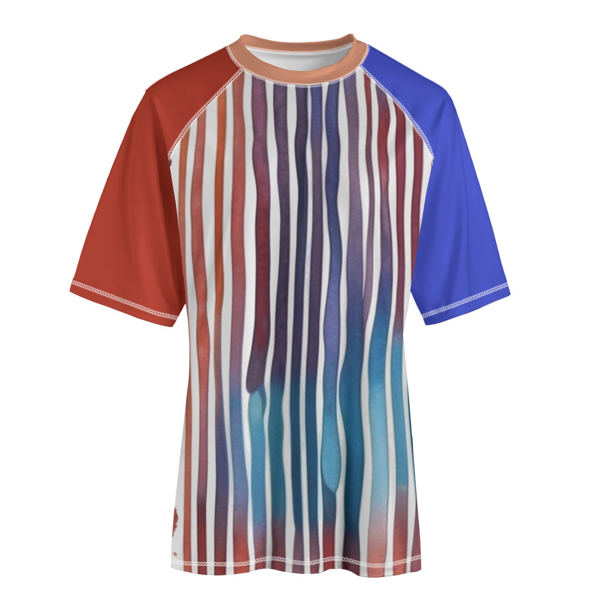 Stripe Gate -- Unisex Yoga Sports Short Sleeve T-Shirt