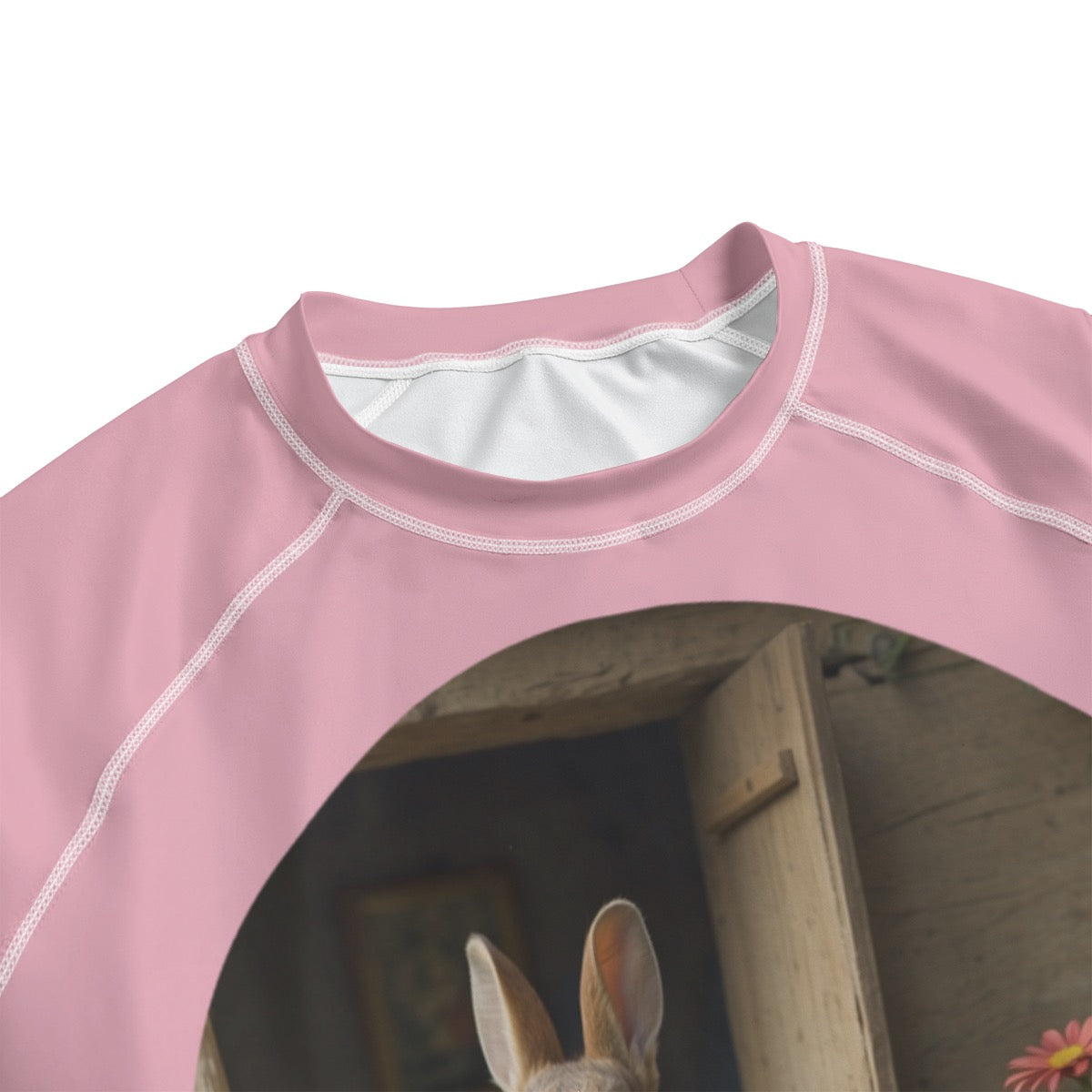 Rabbit Gate -- Unisex Yoga Sports Short Sleeve T-Shirt