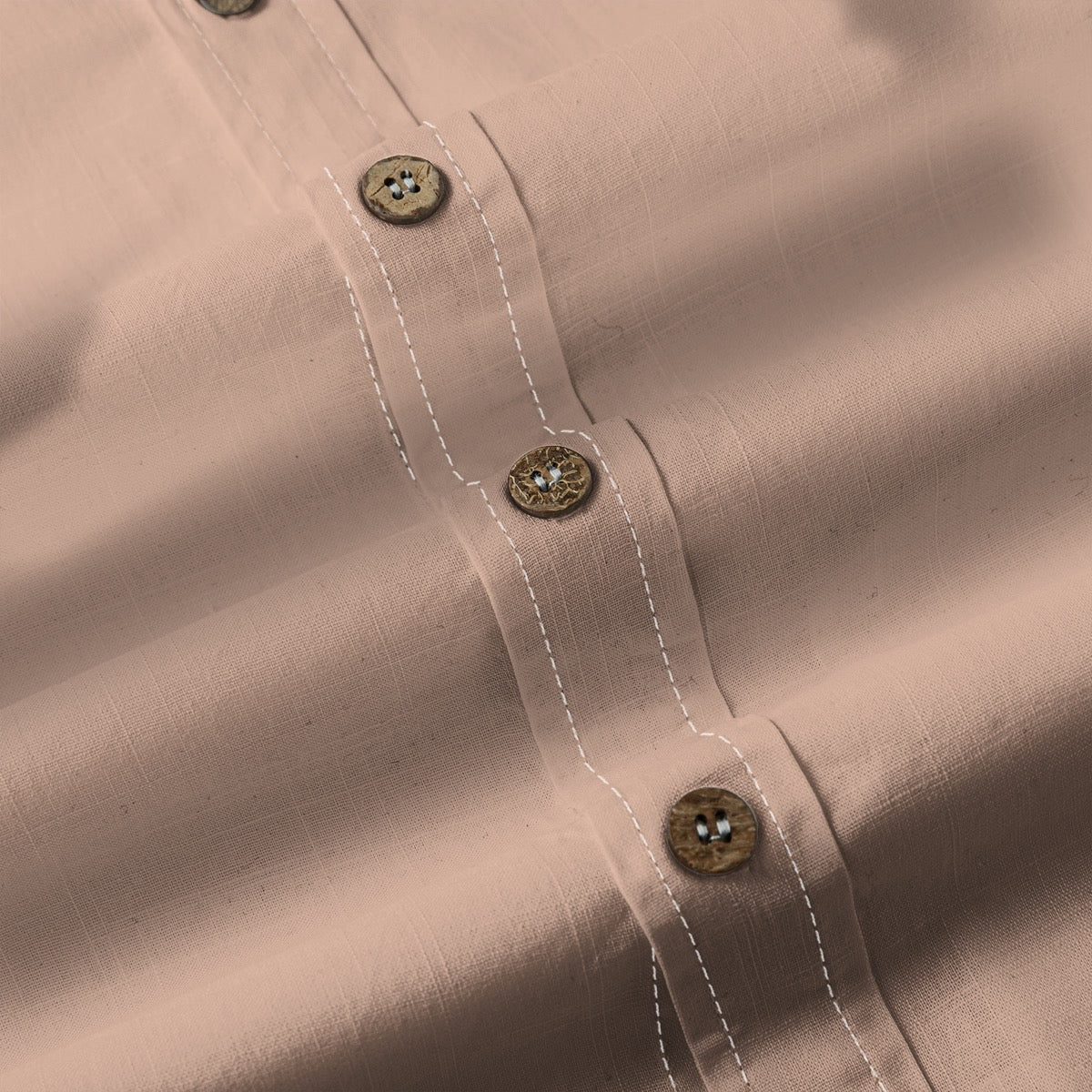 Dusty Rose -- Men's 100% Cotton LS Shirt