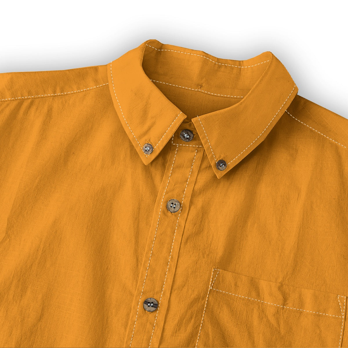 Tangerine -- Men's 100% Cotton LS Shirt