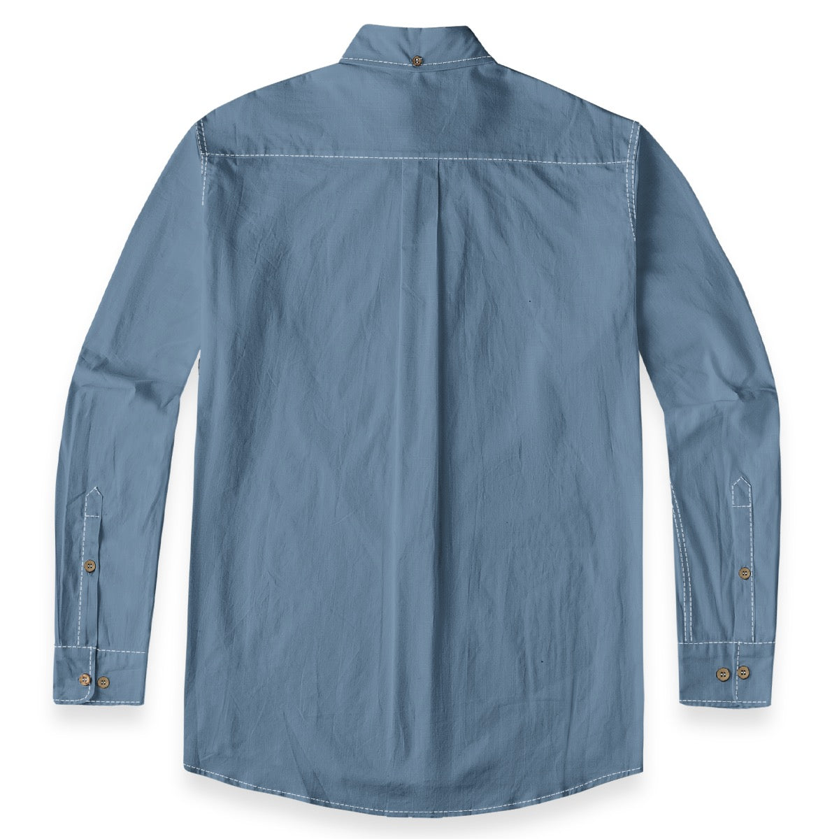Slate Blue -- Men's 100% Cotton LS Shirt